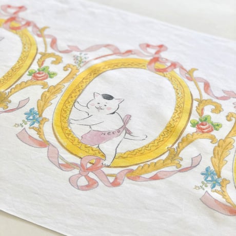 猫村さんの手ぬぐい（ロココ）