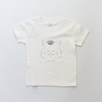 猫村さんのこどもTシャツ・顔・ホワイト