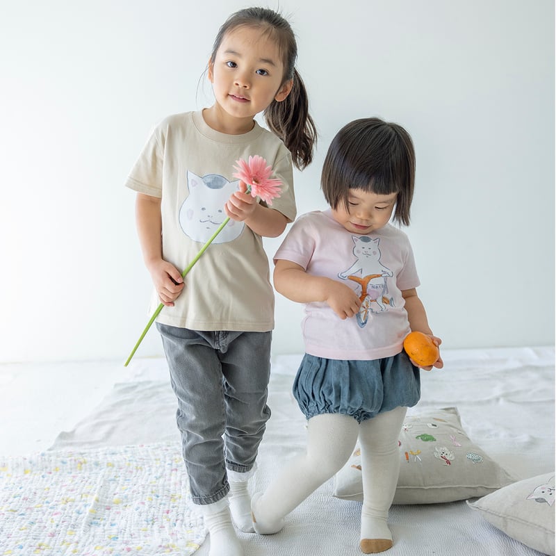 猫村さんのこどもTシャツ・顔・ホワイト | 猫村商店
