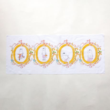 猫村さんの手ぬぐい（ロココ）