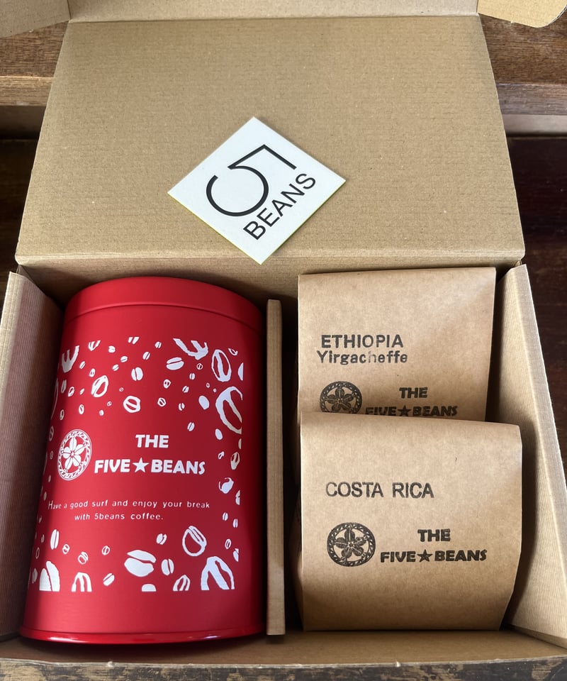 コーヒー保存缶とコーヒー100g 2種 セット | THE FIVE BEANS online