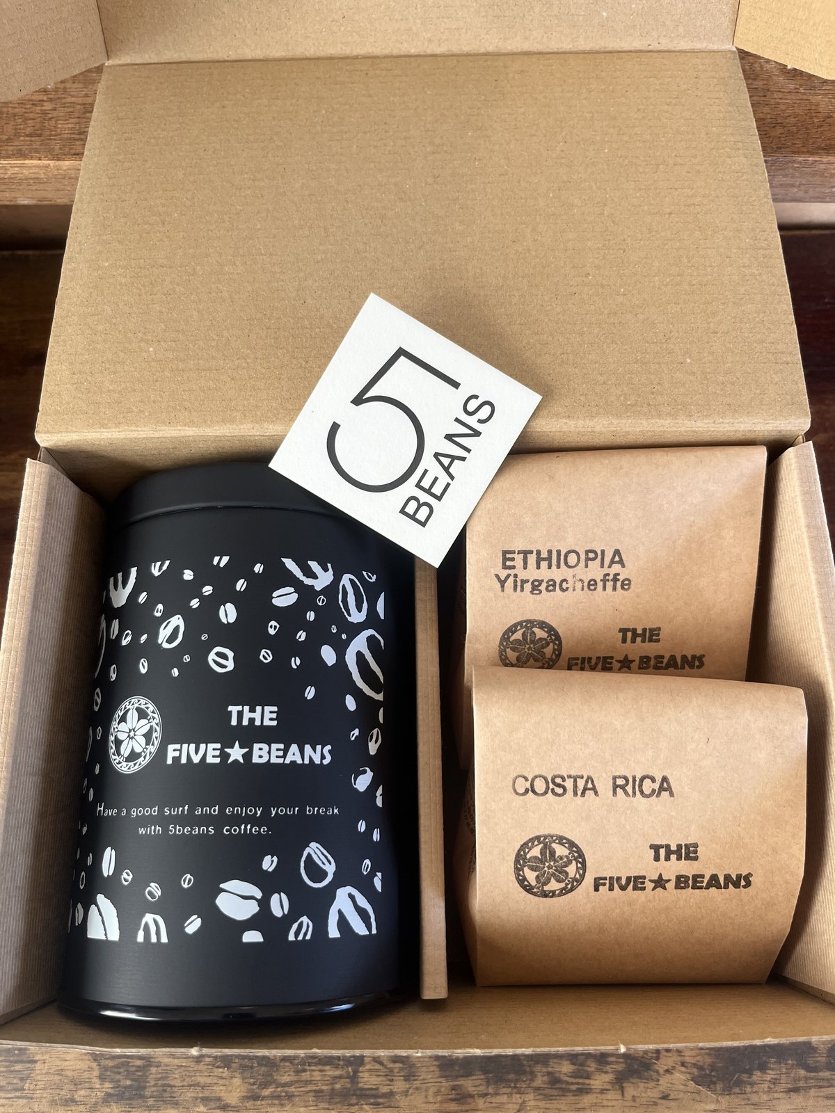 コーヒー保存缶とコーヒー100g 2種 セット | THE FIVE BEANS online