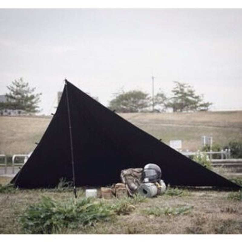 moose polyester & cotton tarp KURO タープ