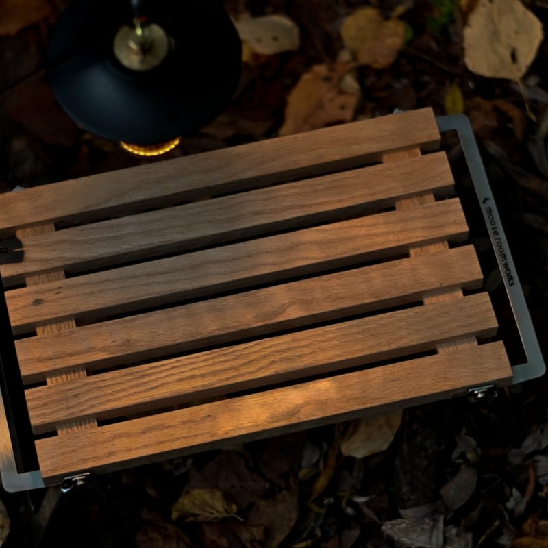 傷あり】asimo crafts × MOOSE ROOM WORKS Wood table