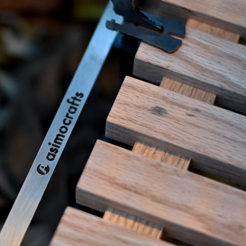 傷あり】asimo crafts × MOOSE ROOM WORKS Wood table