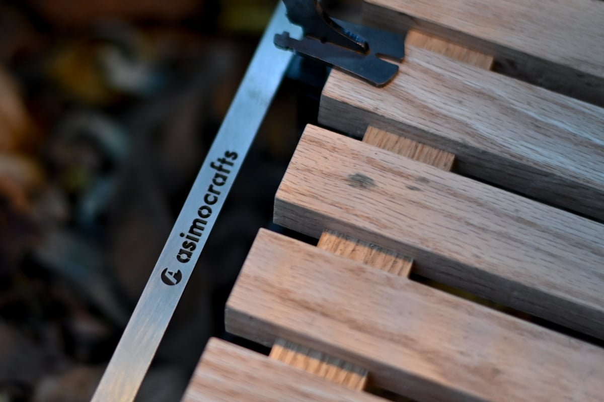 moose room works × asimocraftsテーブル+専用ケース 傷あり】asimo crafts × MOOSE ROOM WORKS Wood table