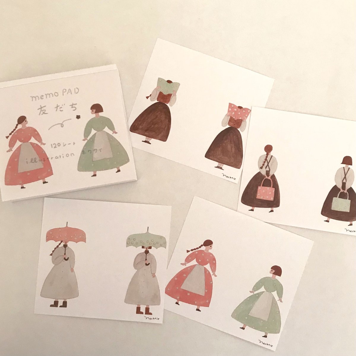cozyca products メモパッド＜友だち＞ | ネクタイウェブショップ
