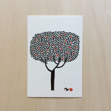 みかんの木ととり ポストカード