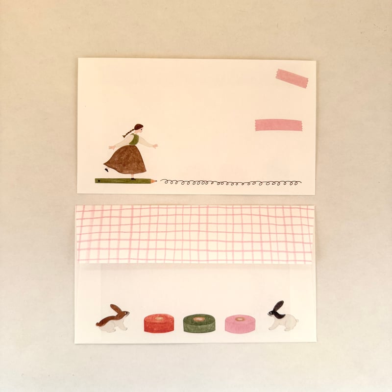 cozyca products レターセット＜野原、つくえの上＞ | ネクタイウェブ