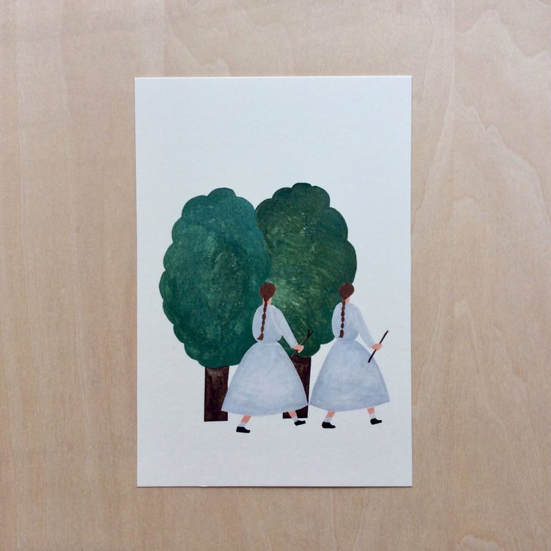 ポストカード＜ふたごの森＞ | ネクタイウェブショップ