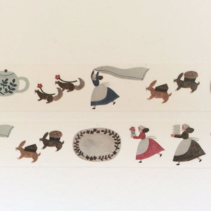 手紙社 マスキングテープ＜もうすぐ3時だ＞ | ネクタイウェブショップ