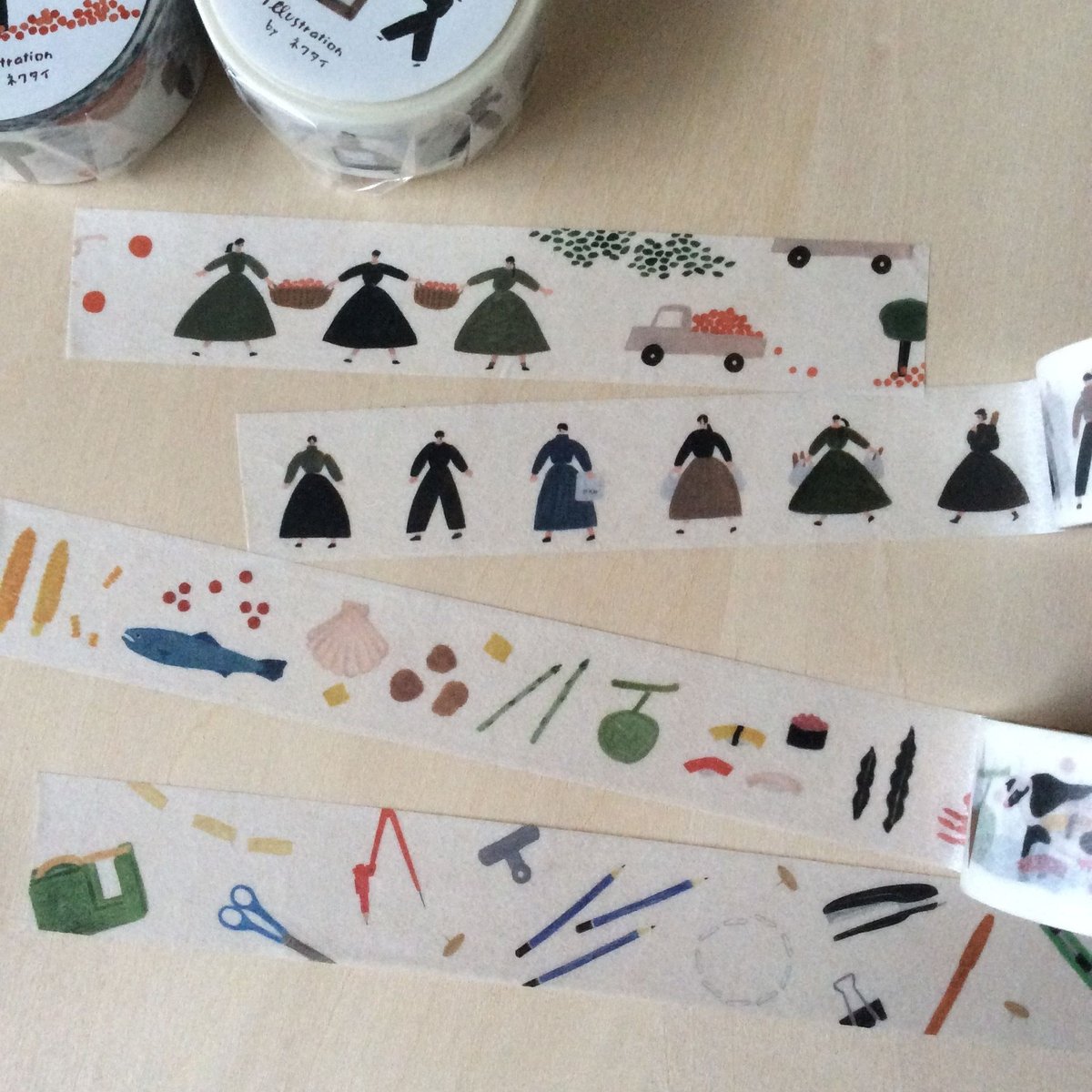 手紙社 マスキングテープ＜おいしい北海道＞ | ネクタイウェブショップ