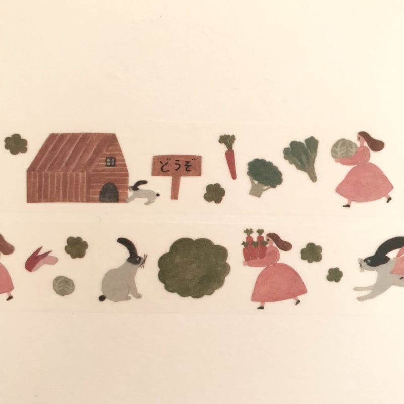 マスキングテープ＜ウサギを飼いたい＞ | ネクタイウェブショップ