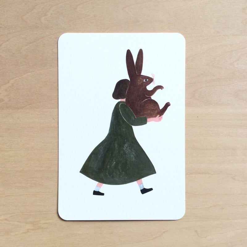 ポストカード＜Carry うさぎのポストカード＞ | ネクタイウェブショップ