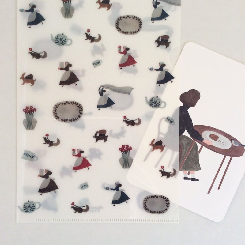 手紙社 A5クリアファイル＜もうすぐ3時だ＞ | ネクタイウェブショップ