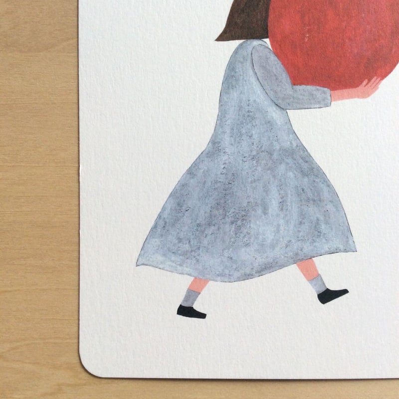 ポストカード＜Carry りんごのポストカード＞ | ネクタイウェブショップ