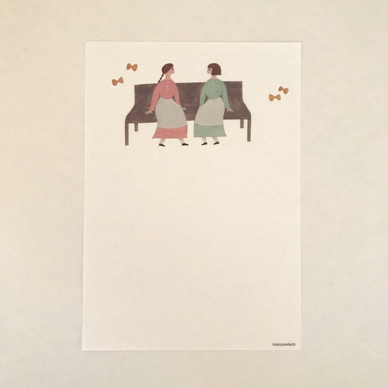 ネクタイ  さん  美濃和紙   便箋  おしゃべり ネクタイ 便箋 おしゃべり