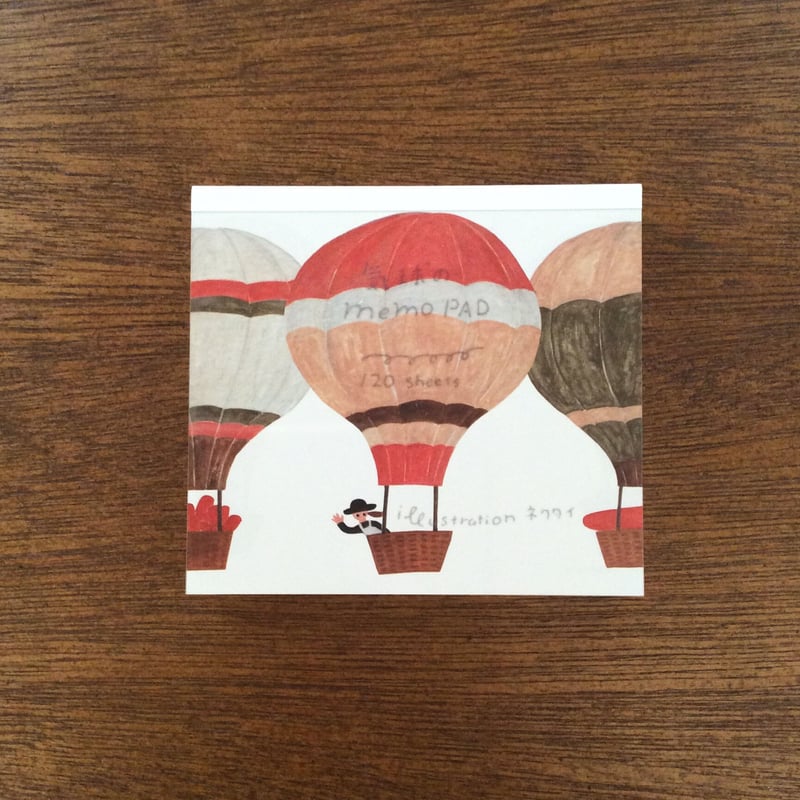 cozyca products メモパッド＜気球のMemo PAD＞ | ネクタイ