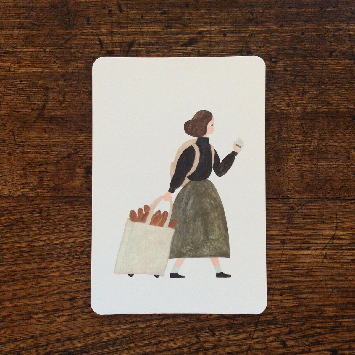 ポストカード＜旅行でパン＞ | ネクタイウェブショップ