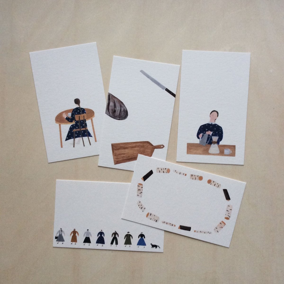 カードセット＜ウワサのパンや＞ | ネクタイウェブショップ