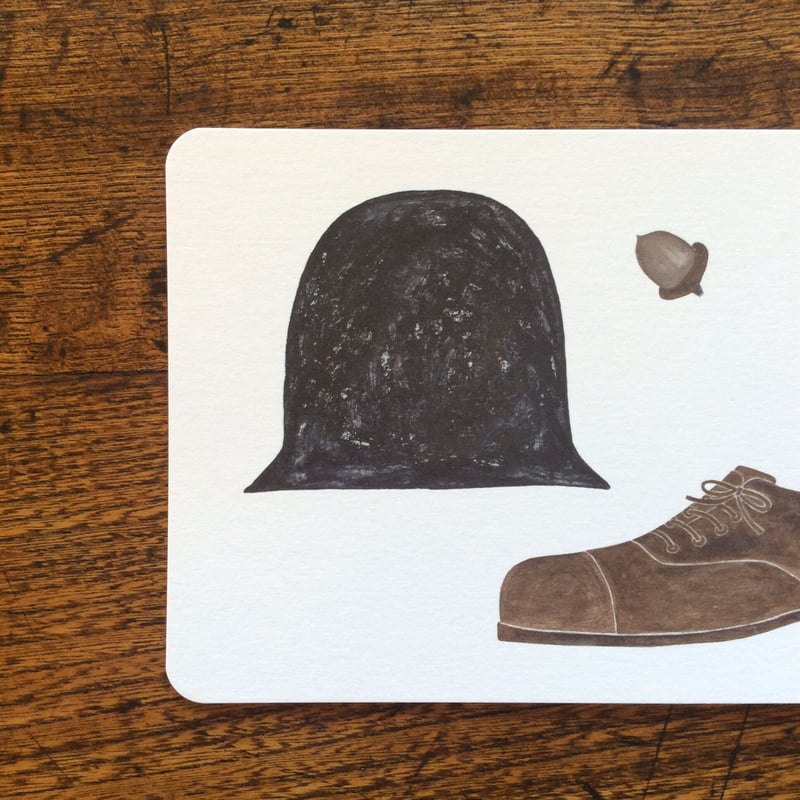 ポストカード＜ぼうしと靴＞ | ネクタイウェブショップ