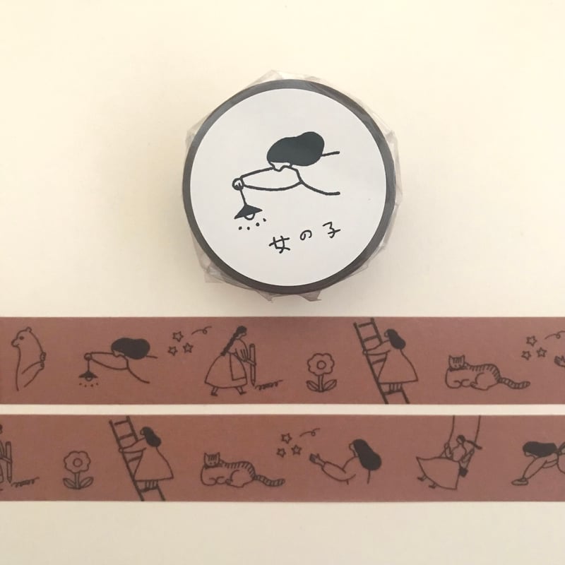 水縞 マスキングテープ＜女の子＞ | ネクタイウェブショップ