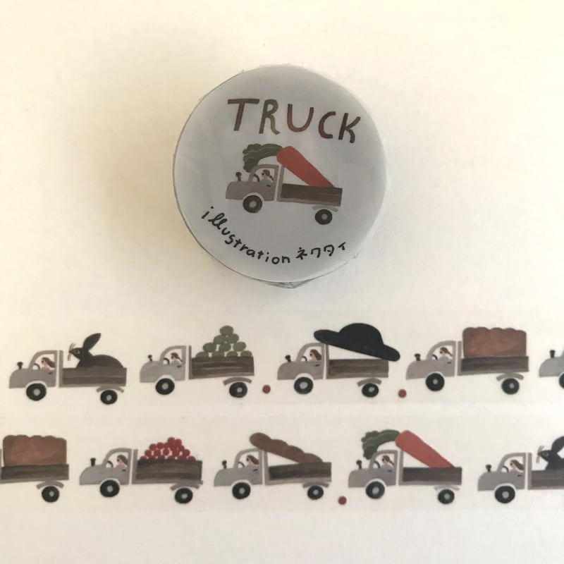 cozyca products 透明マスキングテープ＜TRUCK＞ | ネクタイウェブショップ