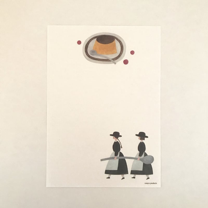 ◇手描きイラスト◇ももせんべい様用頁 cozyca products 便箋＜大きい小さい＞ | ネクタイウェブショップ