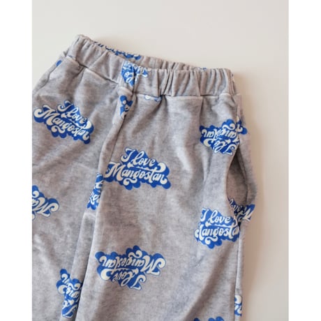 50%OFF 4Yラスト1点 MAISON MANGOSTAN  I LOVE VELVET TROUSERS GREY