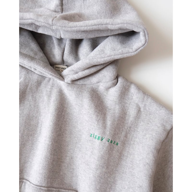 ZIGGY ZAZA rocky hoodie grey marle(7-9Y) | UNO