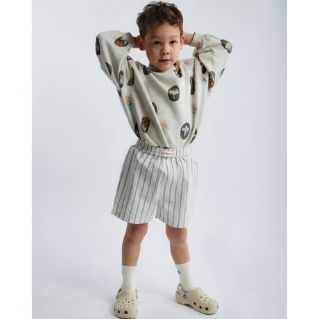 50%OFF Kids S(1-3Y)ラスト1点 EXTRA-EXTRA Logo Socks Cream