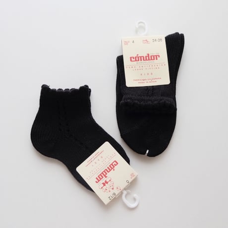 50%FF Condor Side openwork perle short socks(全2色/000(7-8cm)～2(11.5-13cm))