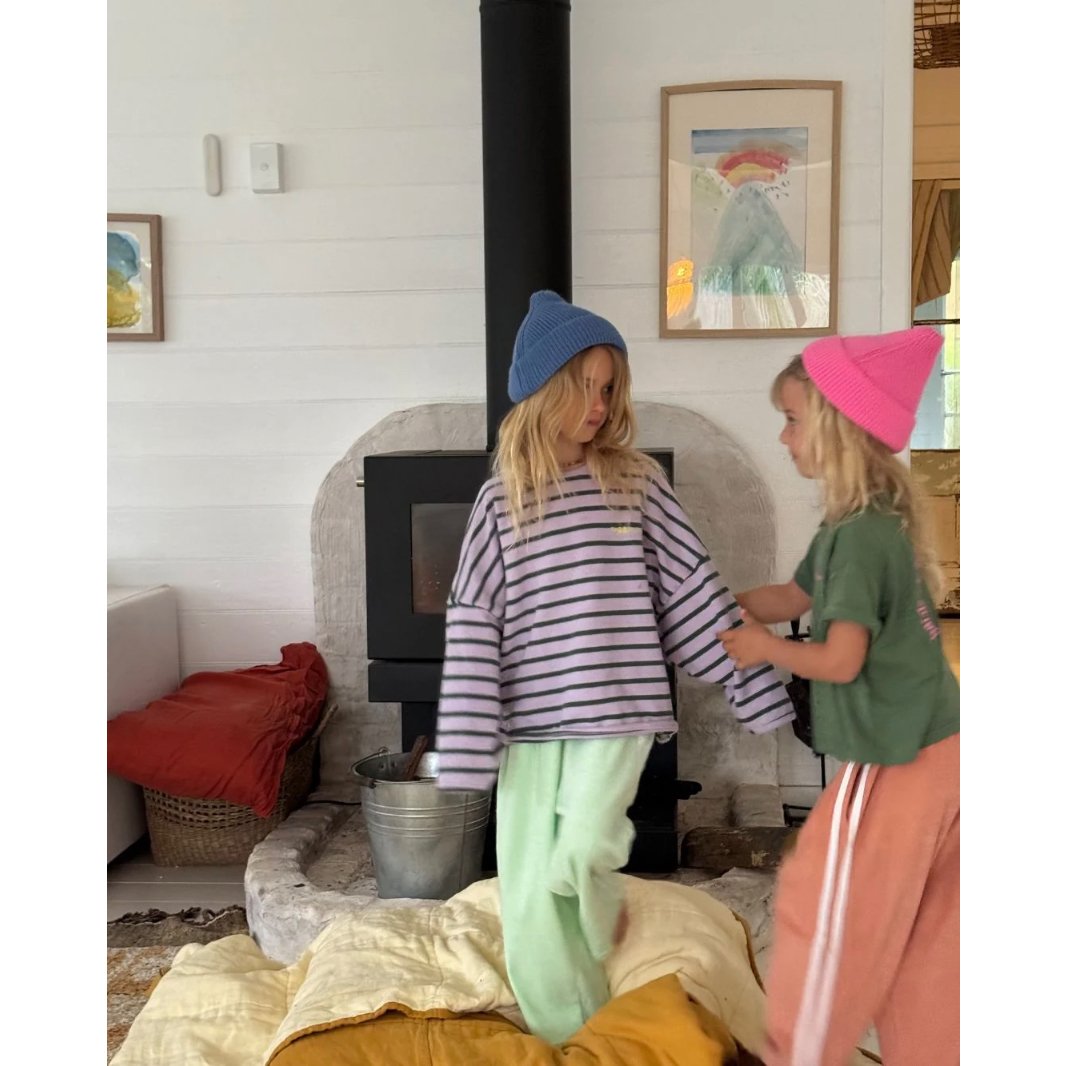 ZIGGY ZAZA row row pullover lilac stripe(3-4Y,7