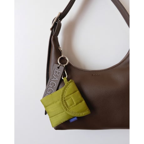 ラスト1点 BAGGU Mini Recycled Leather Shoulder Bag Brown