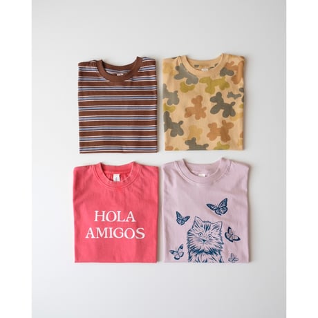 40%OFF SUMMER & STORM OVERSIZED TEE - KITTEN WITH FLOWERS(3/4Y,6/7Y,8/9Y)