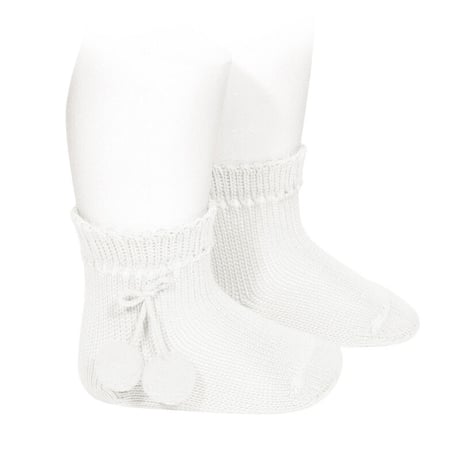 70%OFF Condor Perle short socks with pompoms(00(7.5-9cm))