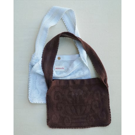Nananita FOUNTAIN CROCHET BAG - WOOD