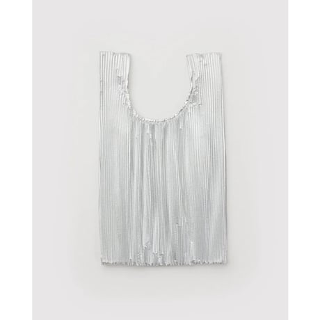 BAGGU Pleated Baggu Chrome Metallic