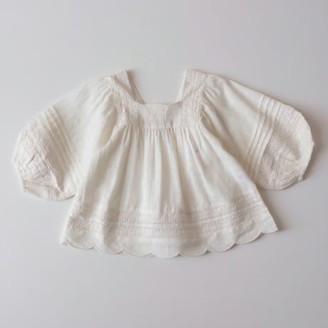 70%OFF 2Yラスト1点 Tocoto Vintage LONG SLEEVE EMBROIDERY COTTON BLOUSE OFF WHITE