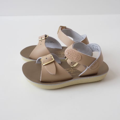 Salt-Water SANDALS SURFER Latte(CH6(14cm)CH7(15cm)CH11(18cm)CH12(19cm))