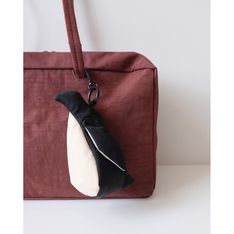 BAGGU Medium Nylon Bowler Bag Mahogany