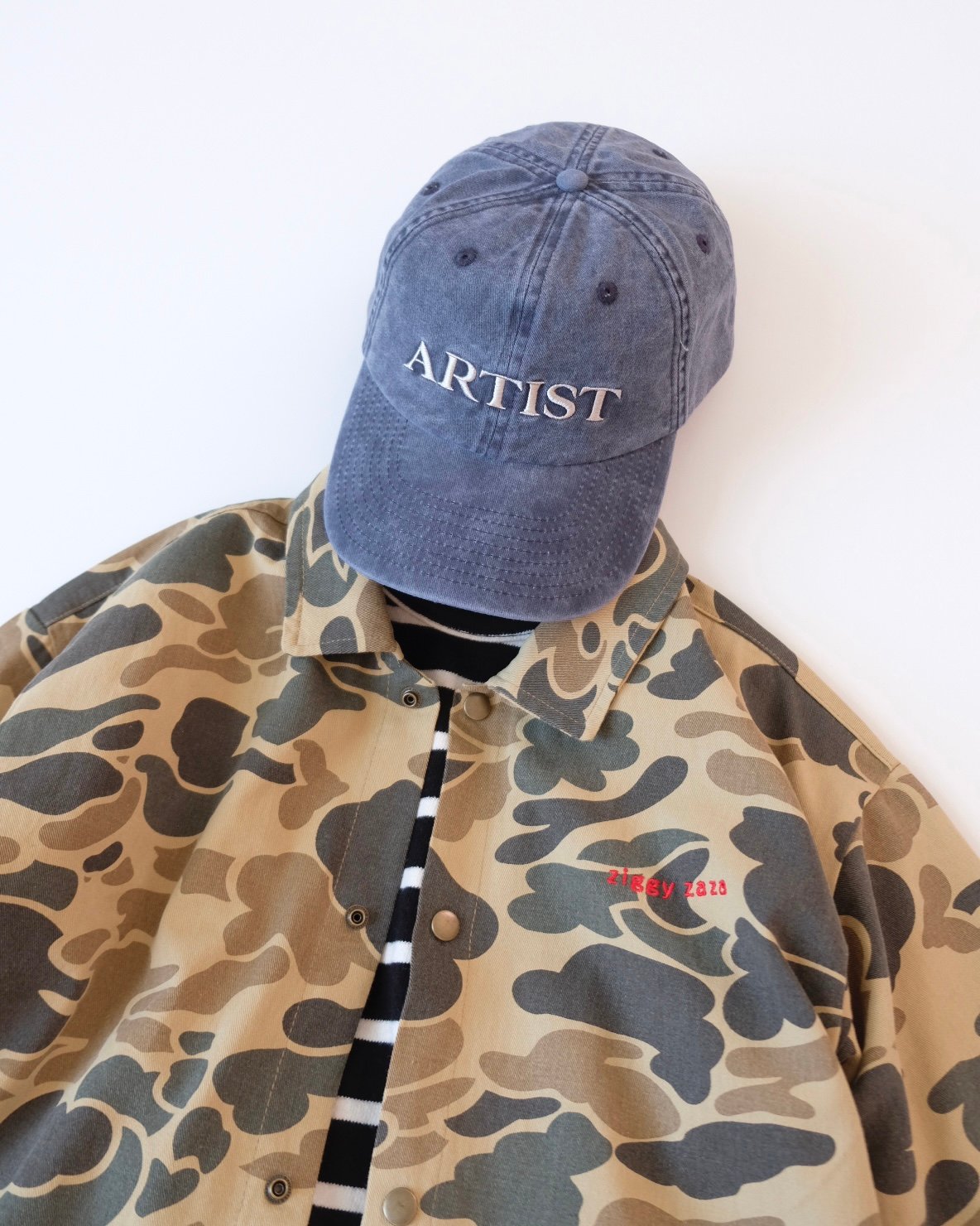 新品　未使用　ziggy zaza 帽子　ARTIST キャップ　キッズ ZIGGY ZAZA artist cap navy | UNO babewear