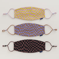 80%OFF BAGGU FABRIC MASK SET LOOP TRIPPY CHECKERS