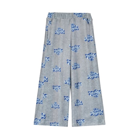50%OFF 4Yラスト1点 MAISON MANGOSTAN  I LOVE VELVET TROUSERS GREY