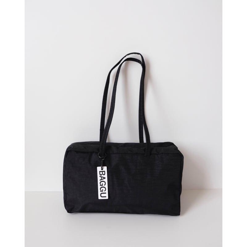 BAGGU Medium Nylon Bowler Bag Black | UNO babewear