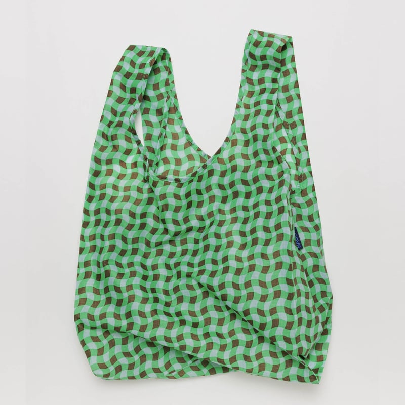 BAGGU STANDARD BAGGU WAVY GINGHAM GREEN | UNO b