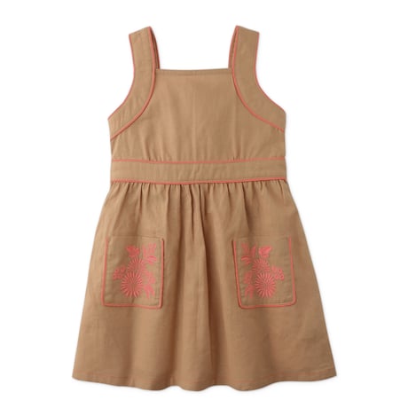 70%OFF Gingersnaps GIRLS OLGA DRESS WITH POCKETS AND EMBROIDERED(4Y)