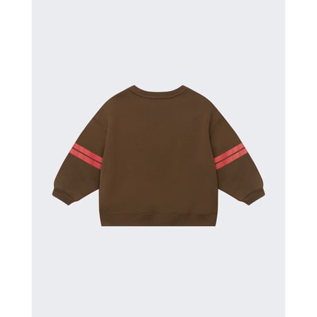 50%OFF 2-3Yラスト1点 EXTRA-EXTRA VARSITY STRIPE CREWNECK - CHOC