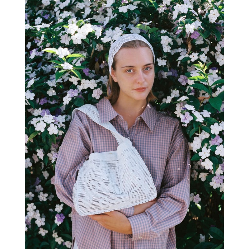 Nananita FOUNTAIN CROCHET BAG - DOVE | UNO babe