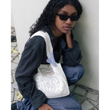 Nananita FOUNTAIN CROCHET BAG - DOVE